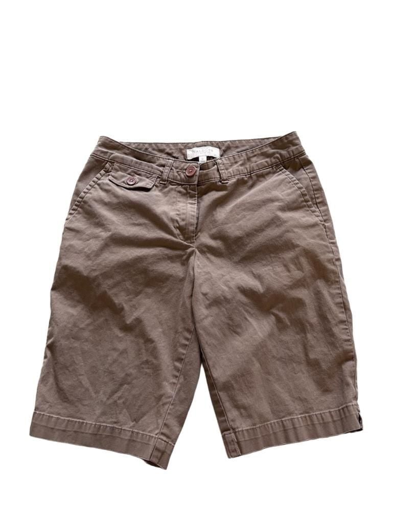 Talbots Petites Brown Chino Bermuda Shorts Size 4P 2