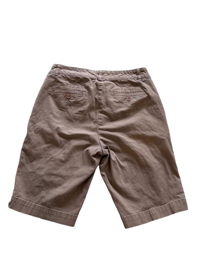 Talbots Petites Brown Chino Bermuda Shorts Size 4P 8