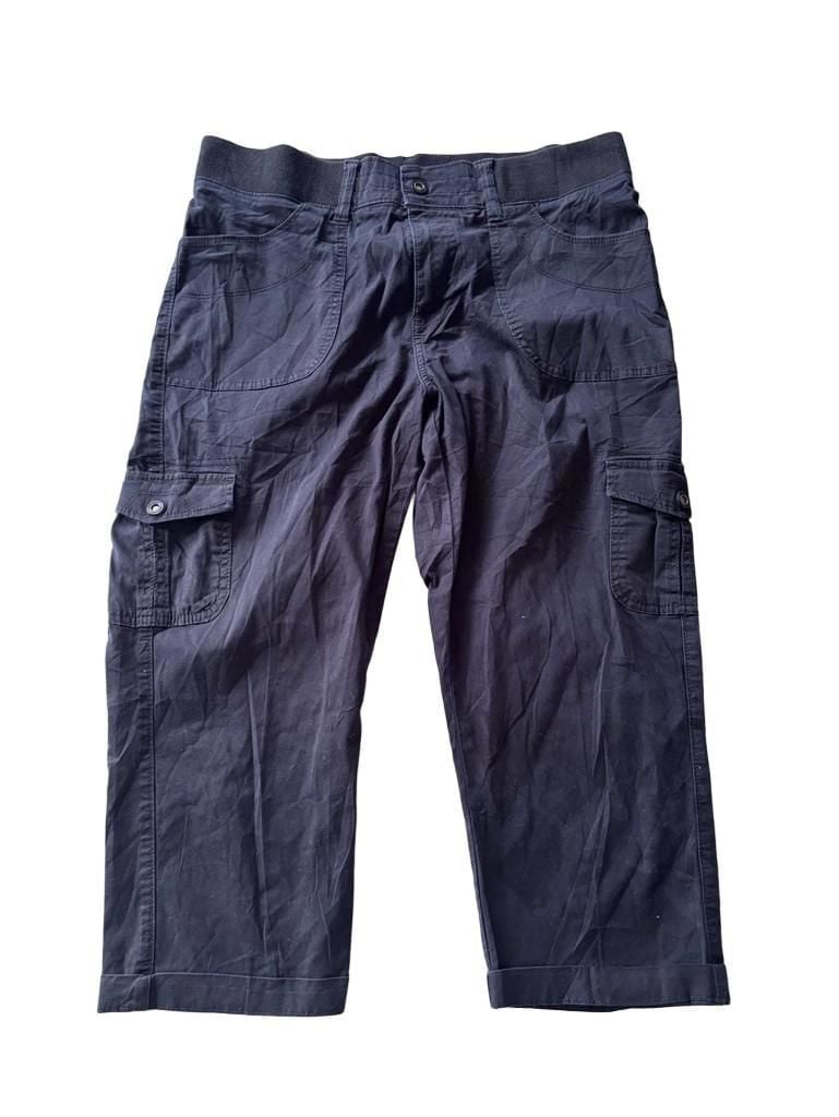 Lee Relaxed Fit Mid Rise Black Cargo Pants 2