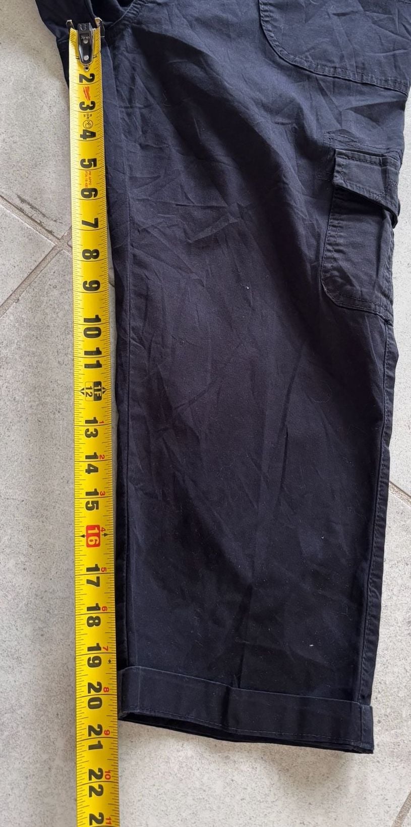 Lee Relaxed Fit Mid Rise Black Cargo Pants 5