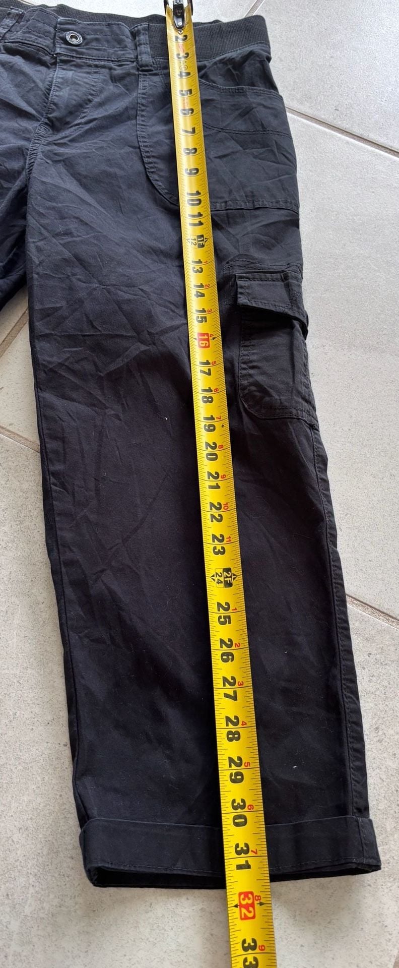 Lee Relaxed Fit Mid Rise Black Cargo Pants 4