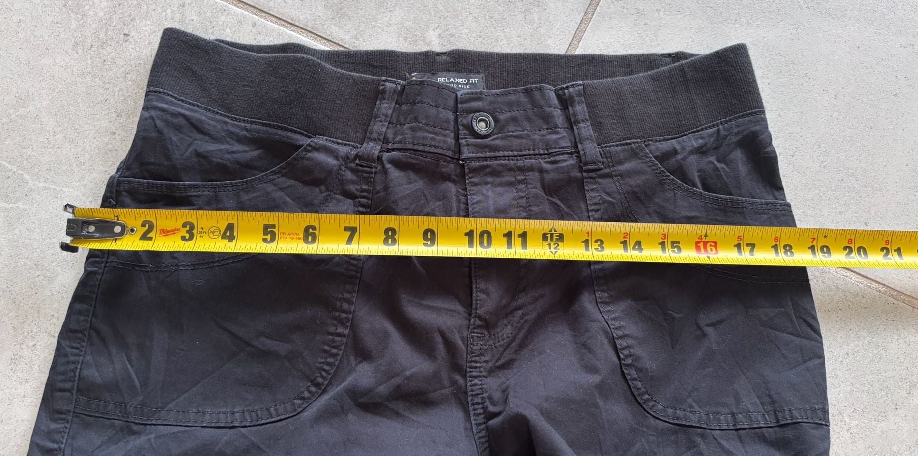 Lee Relaxed Fit Mid Rise Black Cargo Pants 7