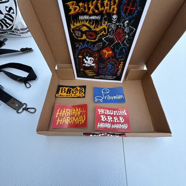 Pribumian BRAB Harian Harimau Poster and Sticker Pack
