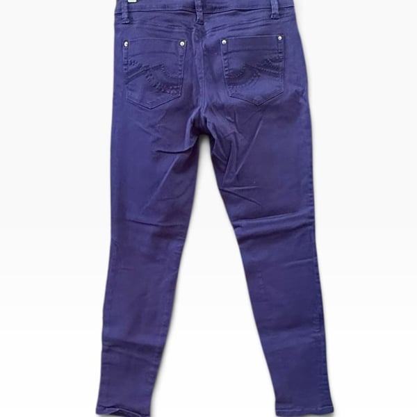 Ultimate Stretch with Style Purple Skinny Jeans Jeggings Size 8