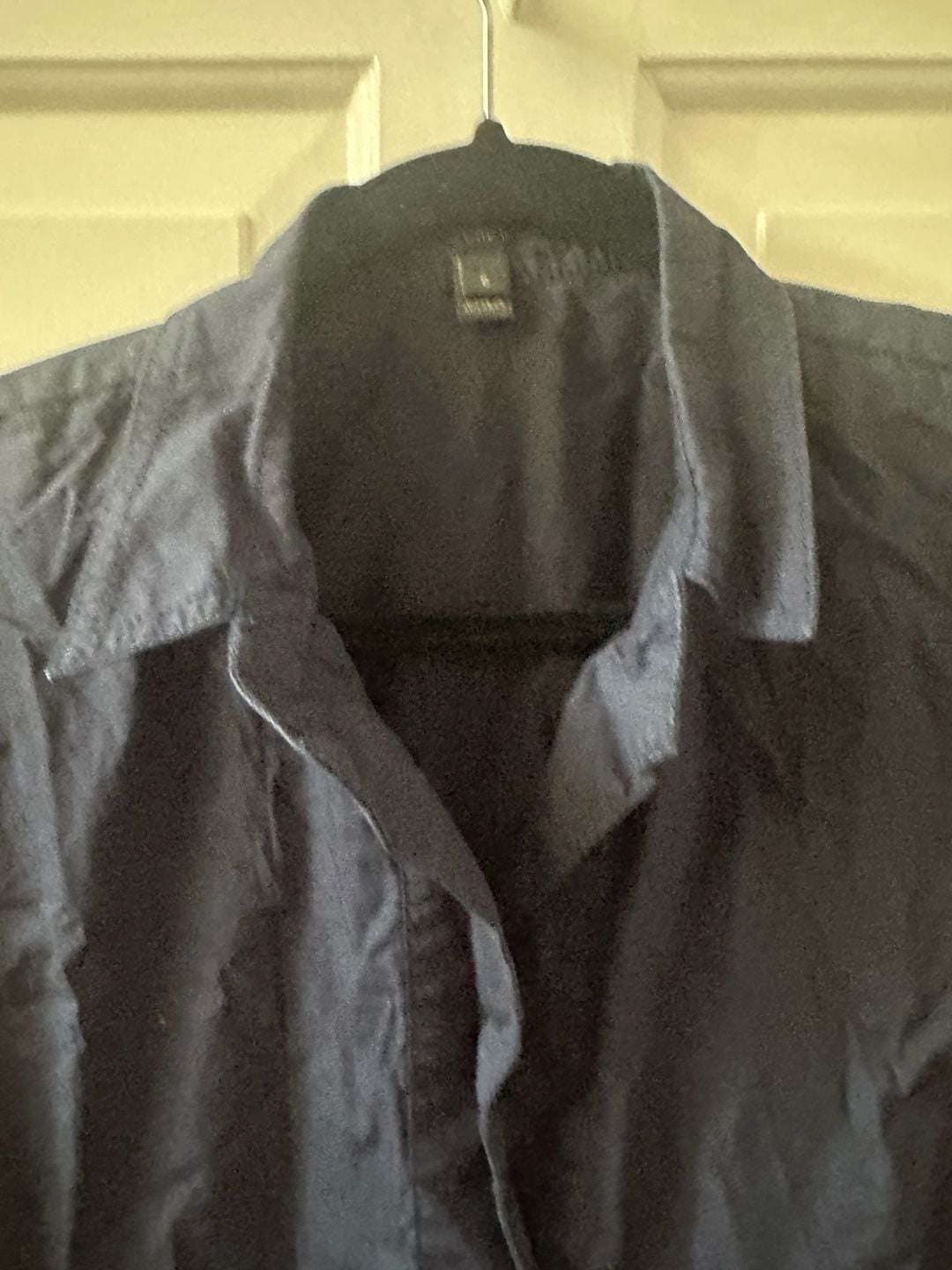 J.Crew Women's Navy Blue Cap-Sleeve Collared Tunic Blouse Top Shirt - Size 6 4