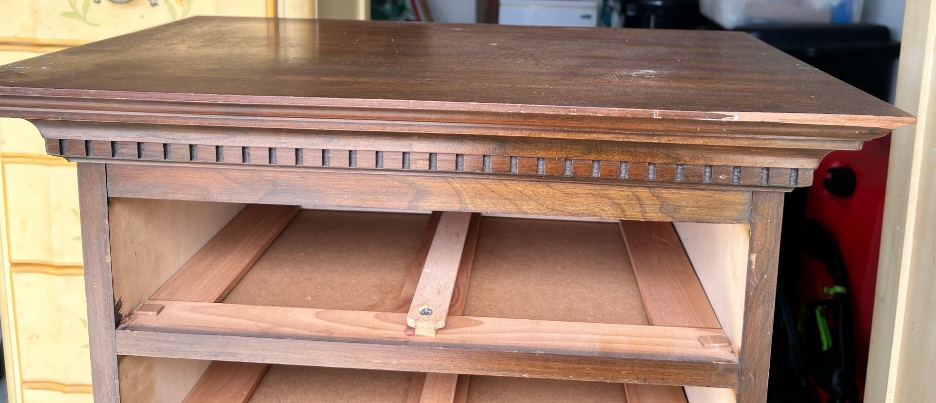 Vintage Wooden Tall Chest of Drawers with 7 Drawers 9