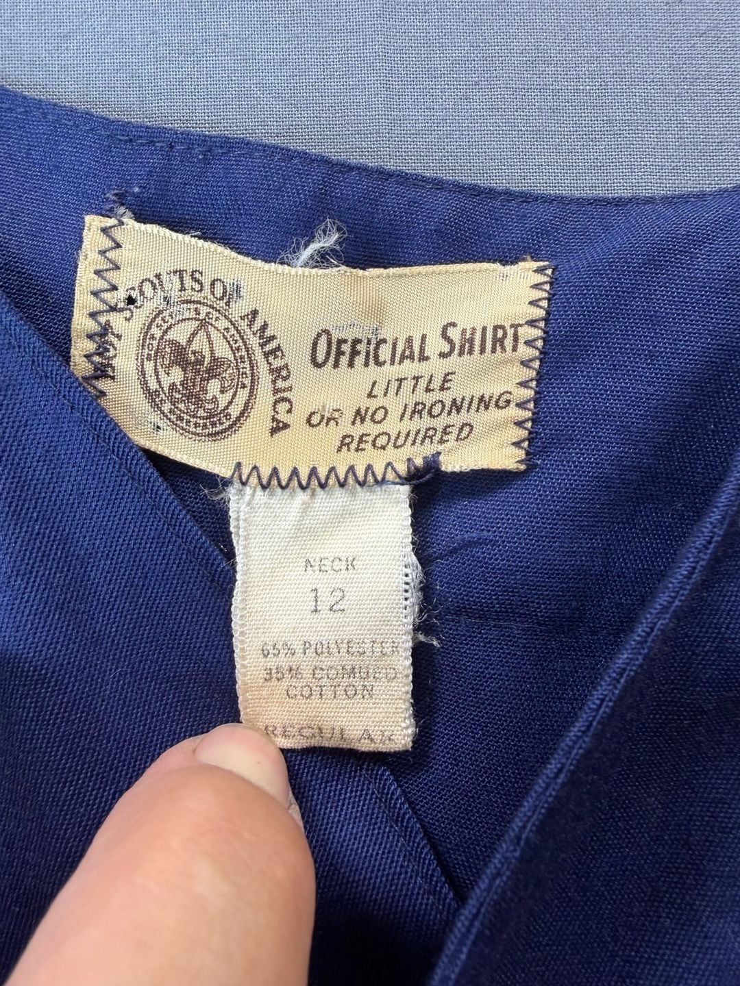 Vintage 70’s Boy Scouts of America Cub Scout Uniform Set Shirt Pants 12 Patches 4