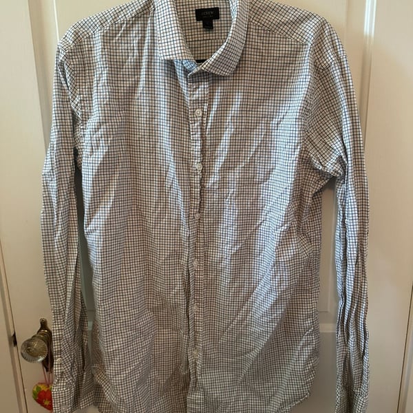 Banana Republic Mens Blue, Long Sleeve Collared Slim Fit Button Up Shirt Size S