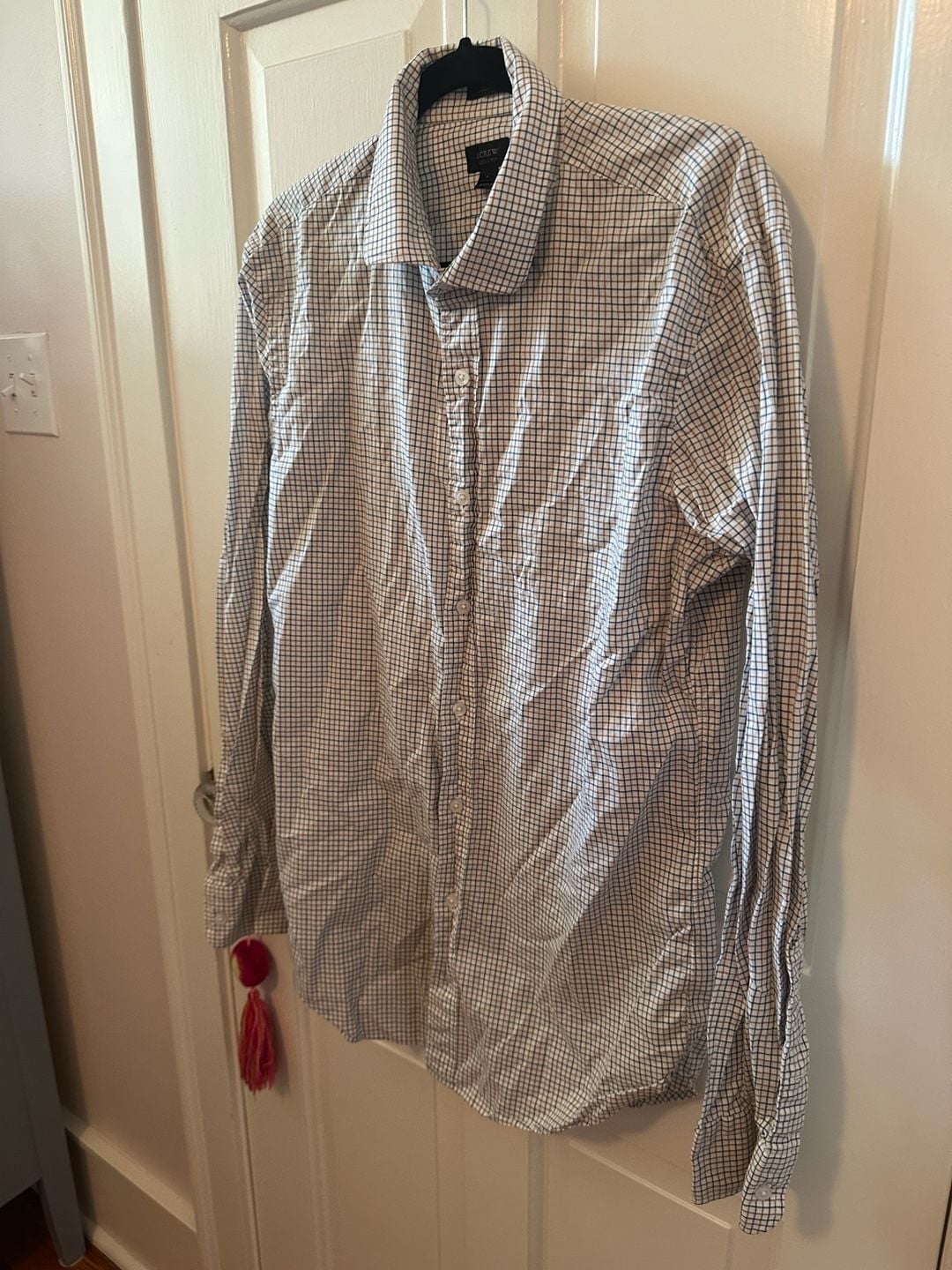 Banana Republic Mens Blue, Long Sleeve Collared Slim Fit Button Up Shirt Size S 4