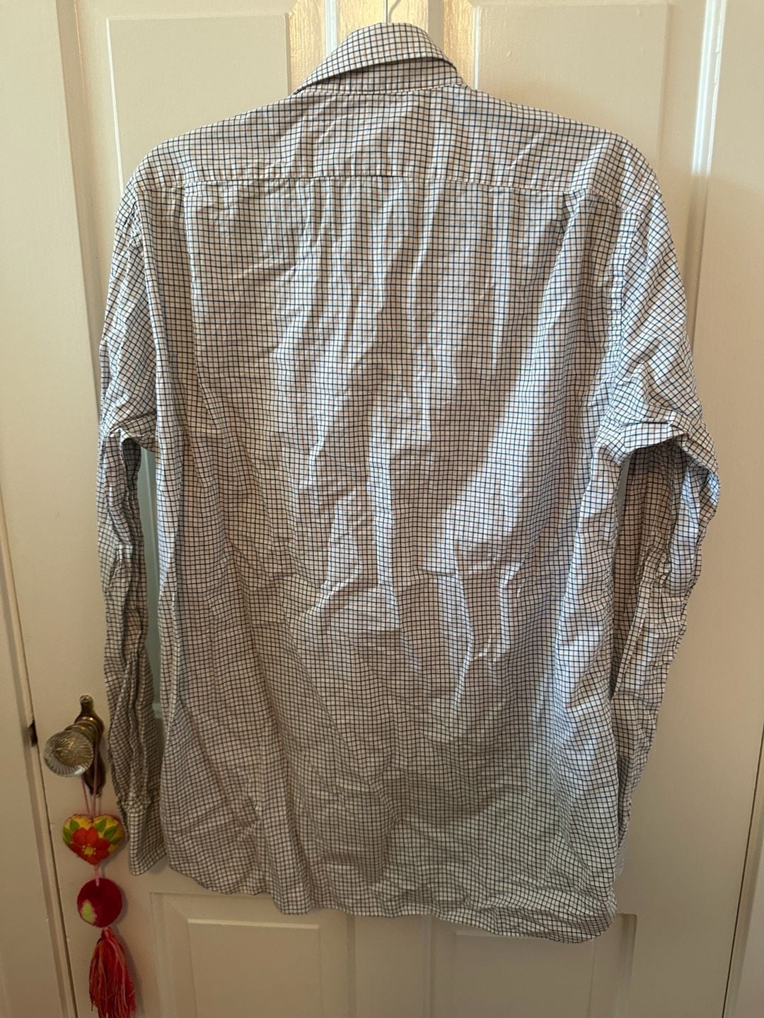 Banana Republic Mens Blue, Long Sleeve Collared Slim Fit Button Up Shirt Size S 7
