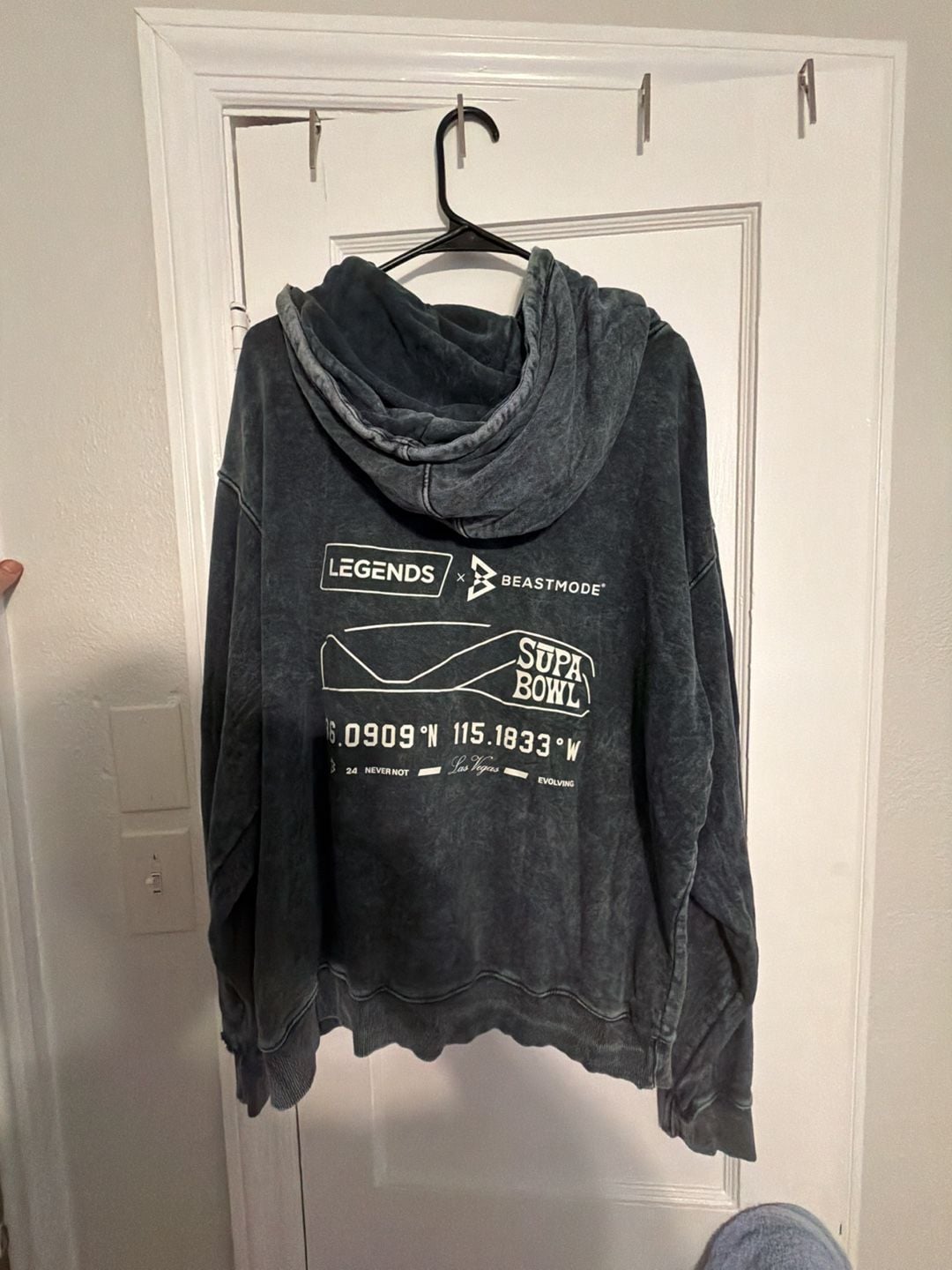 Legends x Beastmode Supa Bowl Vegas 24 Mineral Wash Hoodie 3