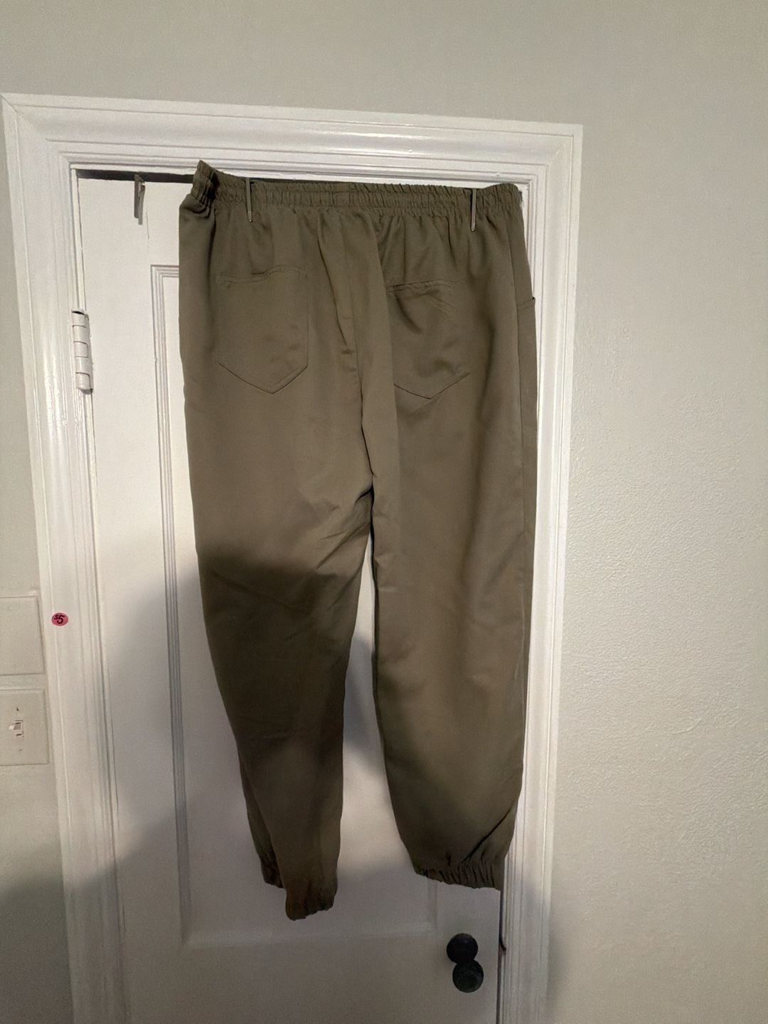 Manfinity Homme Men's Jogger Pants With Patch Pockets And Elastic Cuffs Khaki 5