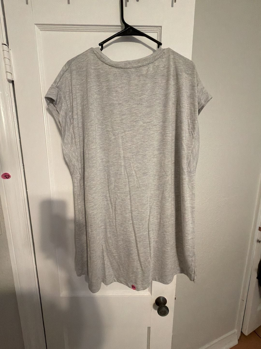 Primark Heather Gray Extended Shoulder T-Shirt Dress Size XL 4
