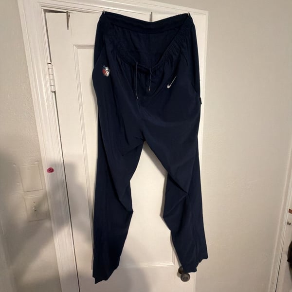 Nike NFL Onfield Apparel Dri-FIT Navy Blue Warmup Track Pants Size XL