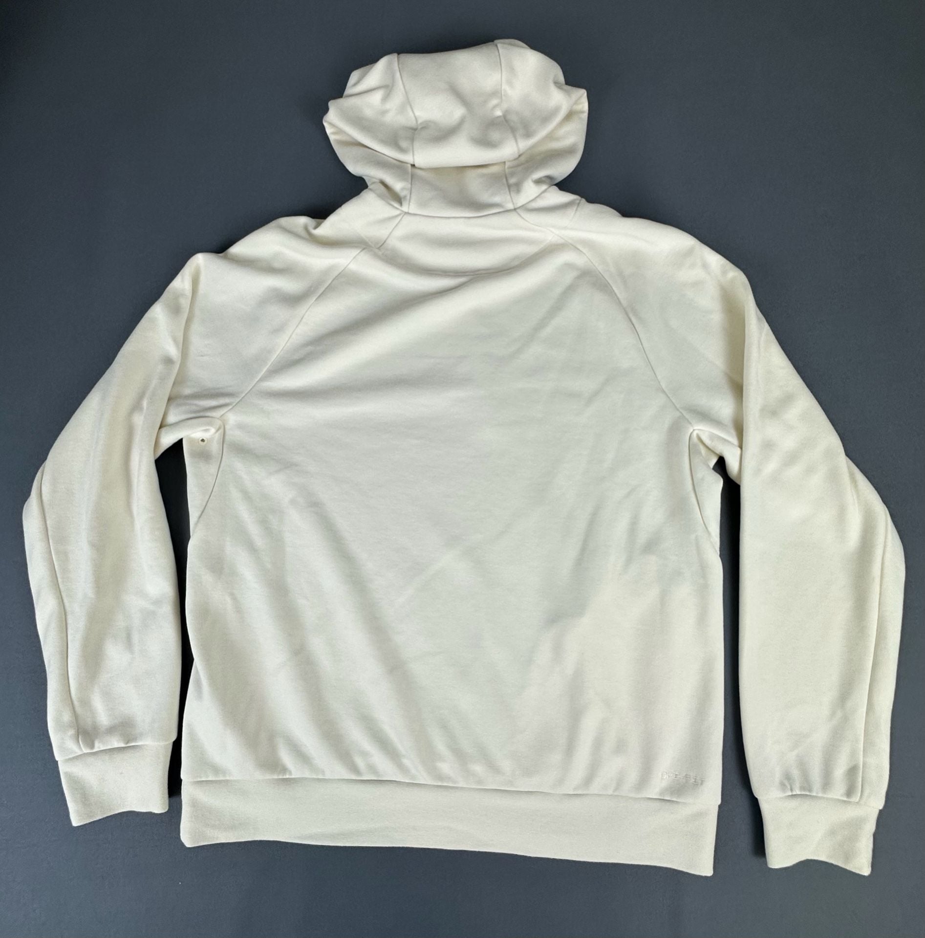 Nike Dri-Fit Mini Swoosh Cream Pullover Hoodie Men's Size Medium 10