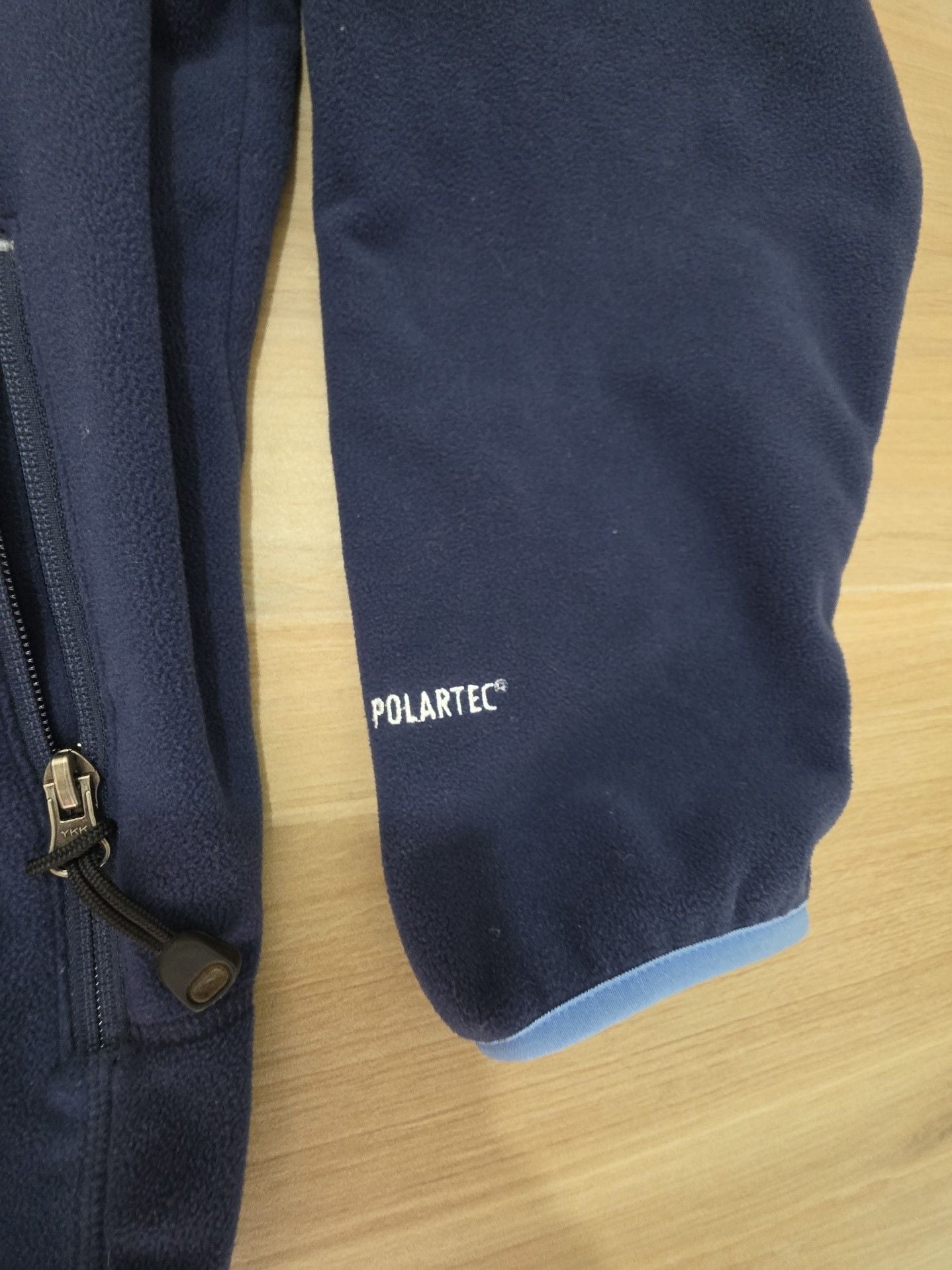L.L. Bean Men's Blue Full Zip Polartec Fleece Jacket Medium 3