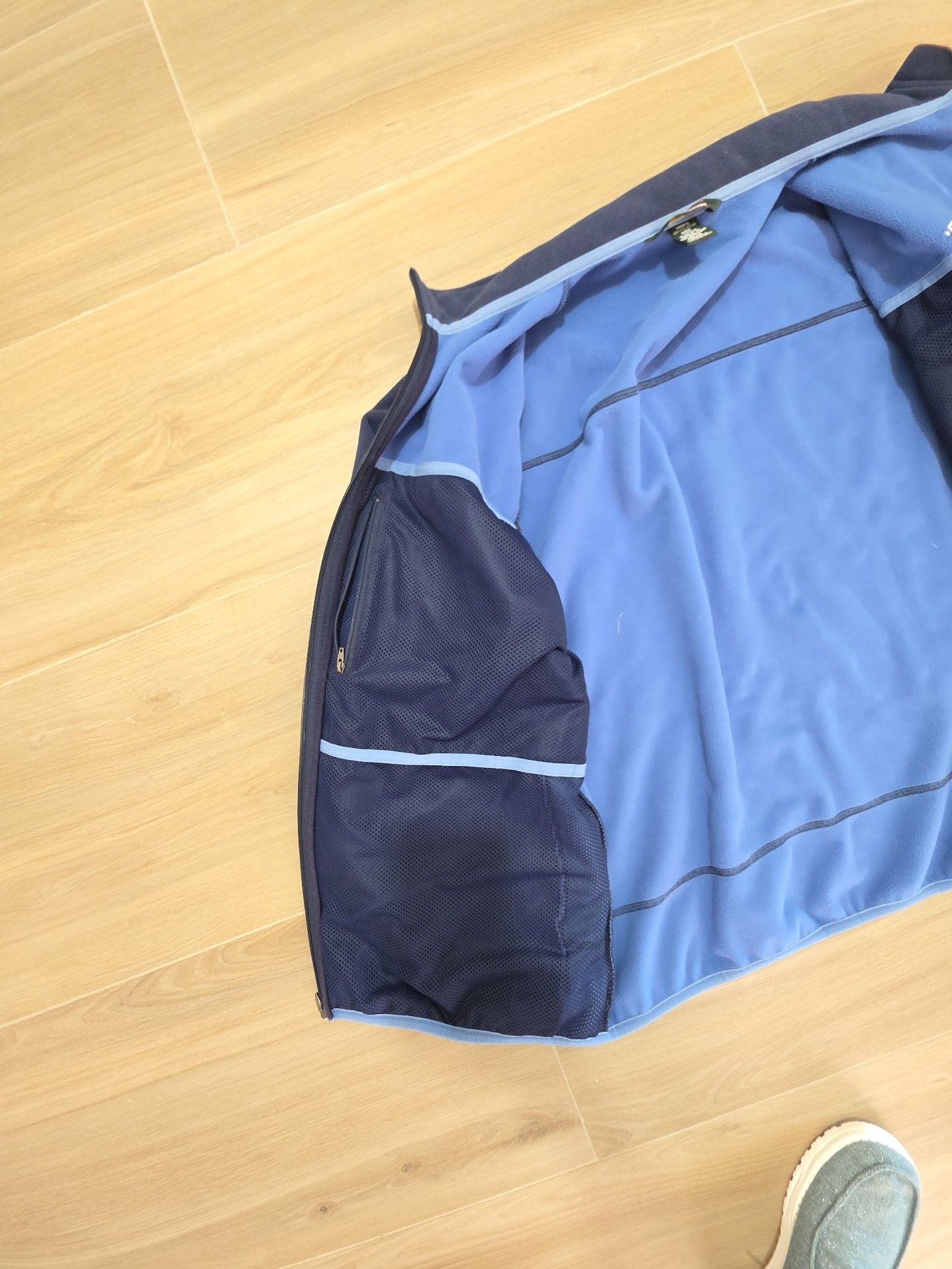 L.L. Bean Men's Blue Full Zip Polartec Fleece Jacket Medium 7