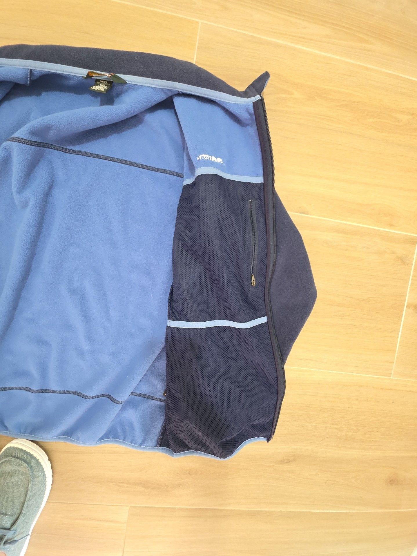 L.L. Bean Men's Blue Full Zip Polartec Fleece Jacket Medium 8