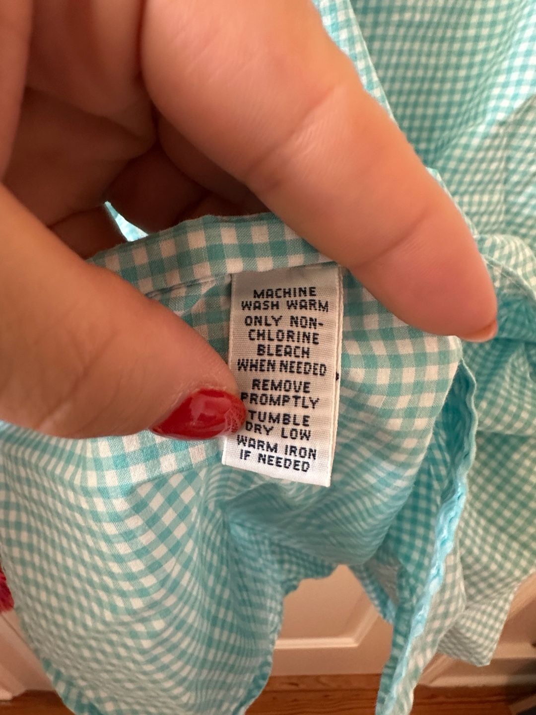 Ralph Lauren Men’s Teal Blue Gingham Button Down 8