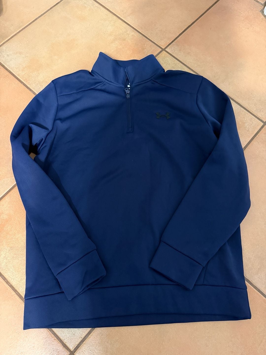 Under Armour Navy Blue Armour Fleece 1/4 Zip Pullover 2