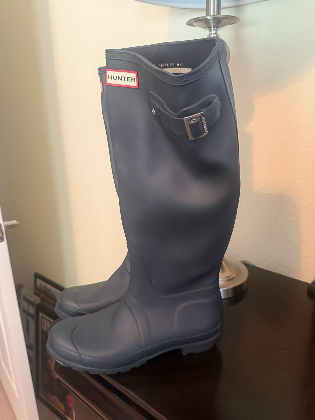 Hunter Women's Original Tall Rain Boots Navy Size US 8 / EU 39 3