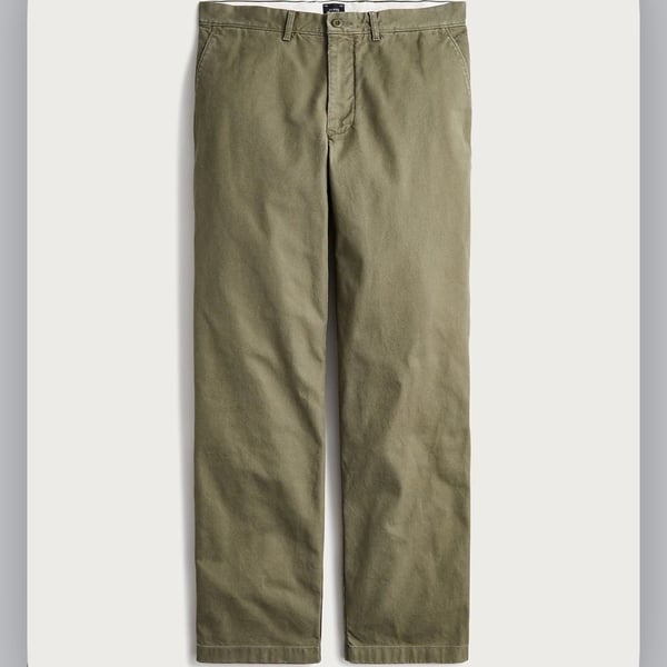 J. Crew Women’s Olive Green Vintage Straight Fit Chino Pants