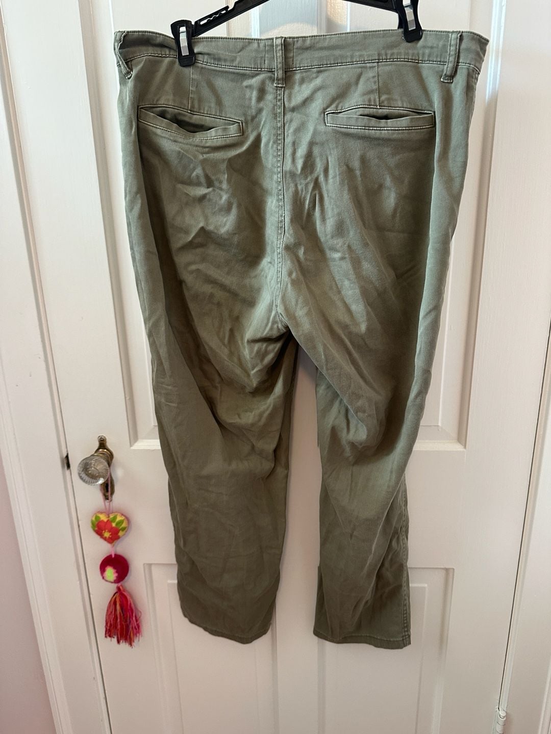 J. Crew Women’s Olive Green Vintage Straight Fit Chino Pants 8
