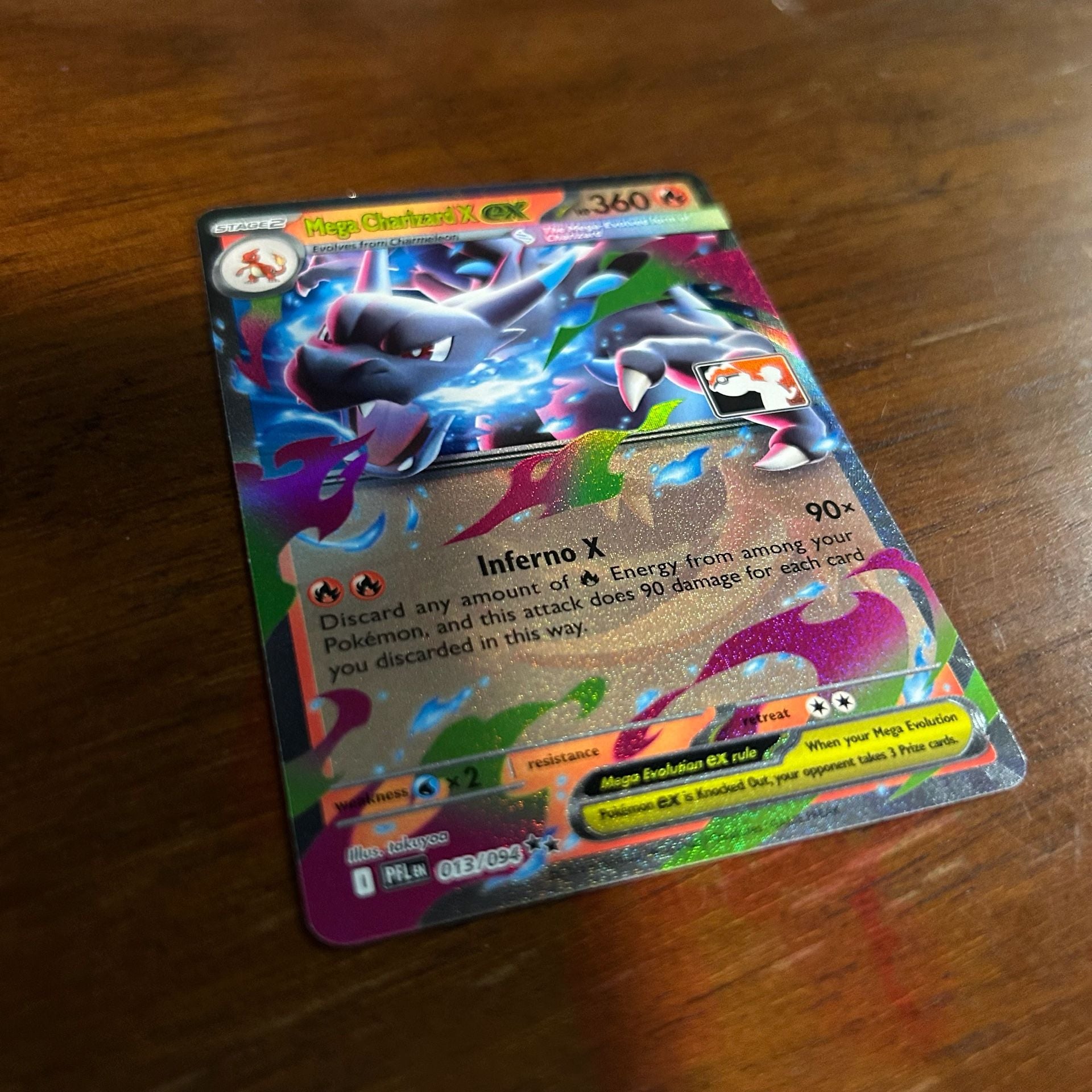 Mega Charizard X ex 013/094 Play! Pokemon Stamped Prize Pack 2