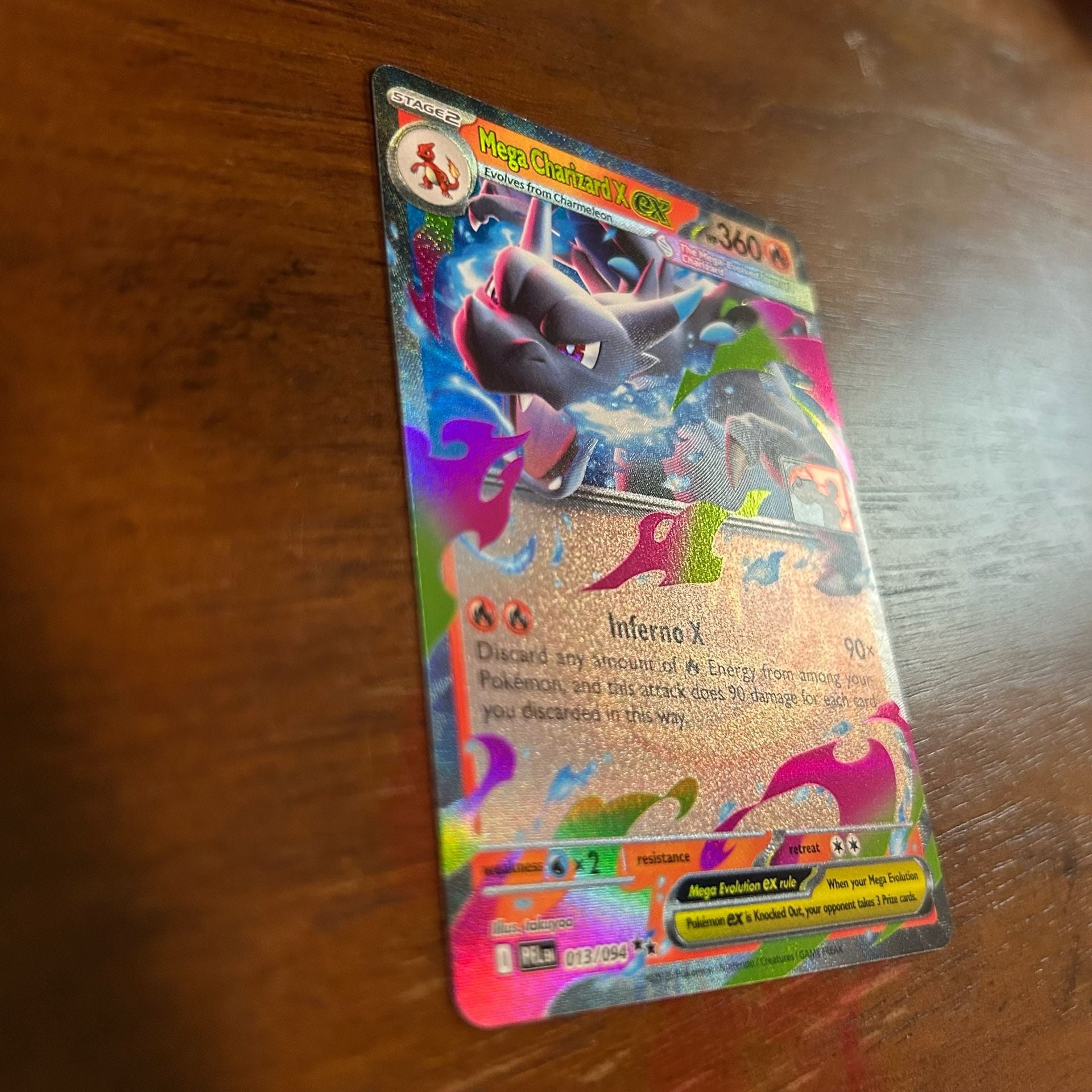 Mega Charizard X ex 013/094 Play! Pokemon Stamped Prize Pack 3