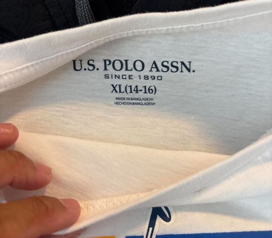 U.S. Polo Assn. Long Sleeve Graphic T-Shirt White Youth XL 14-16 3