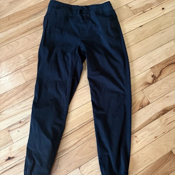 H&M Regular Fit Drawstring Jogger Pants Navy Size S