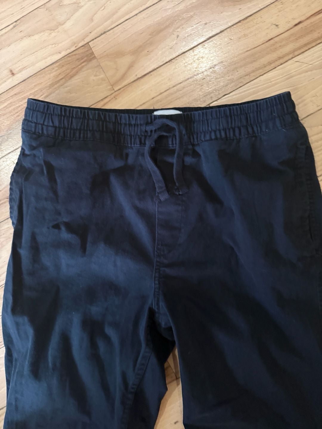 H&M Regular Fit Drawstring Jogger Pants Navy Size S 3