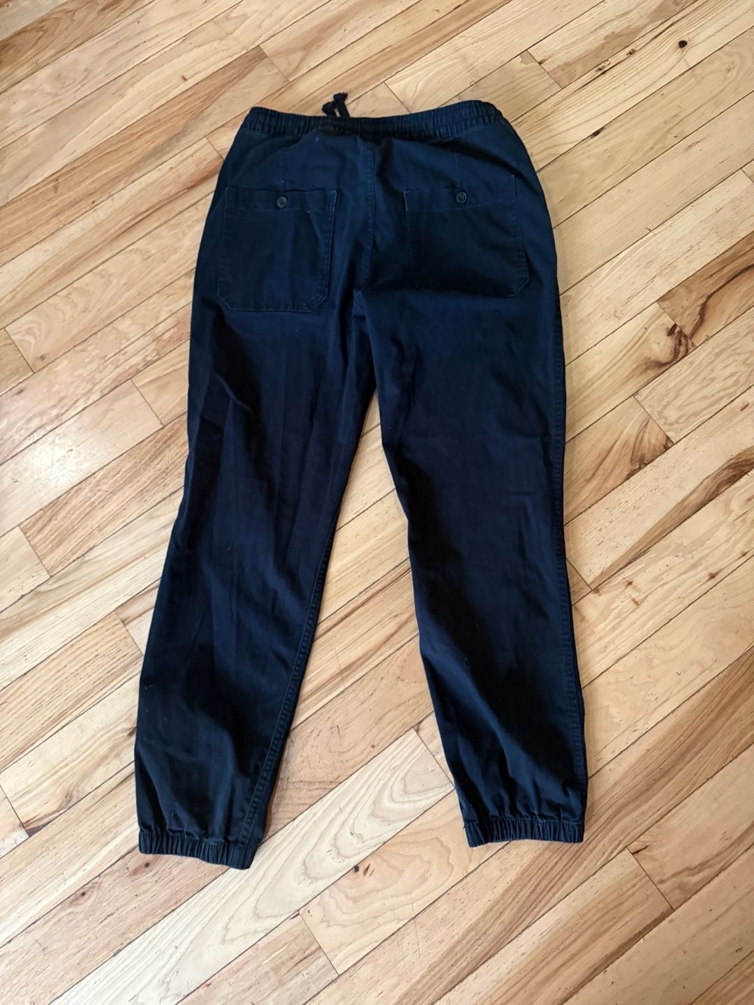 H&M Regular Fit Drawstring Jogger Pants Navy Size S 5
