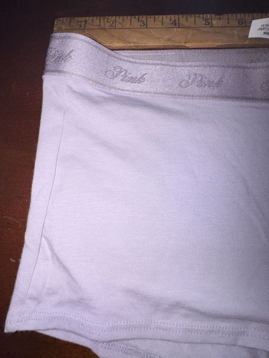 Victoria's Secret PINK Logo Cotton Boyshort Panty Lot Size XL 4