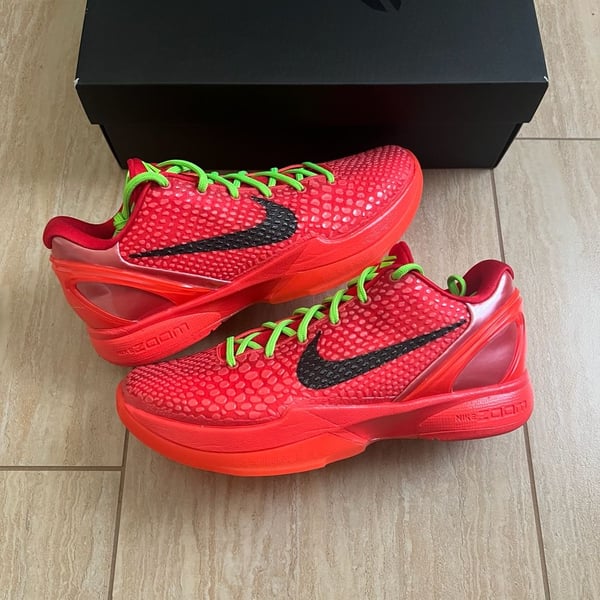 Nike Zoom Kobe 6 Protro Reverse Grinch Basketball Shoes Size 8.5