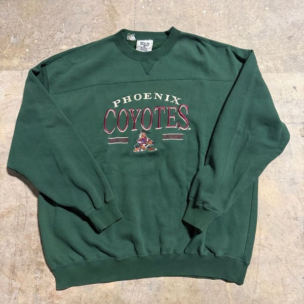 Vintage 90s Lee Sport Phoenix Coyotes NHL Hockey Embroidered Crewneck Sweatshirt XXL