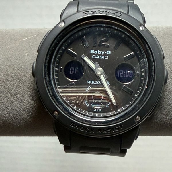 Casio Baby-G BGA-151 Black Analog-Digital Resin Watch