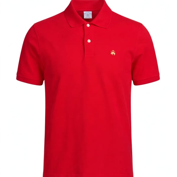 Brooks Brothers 1818 Slim Fit 100% Cotton Red Polo Shirt Men's Size L
