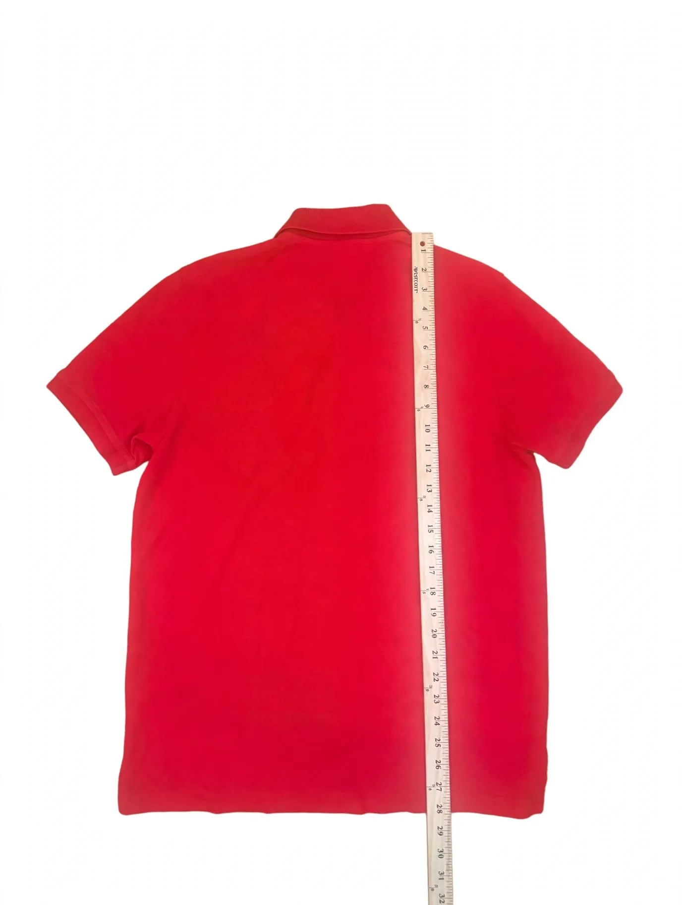 Brooks Brothers 1818 Slim Fit 100% Cotton Red Polo Shirt Men's Size L 8