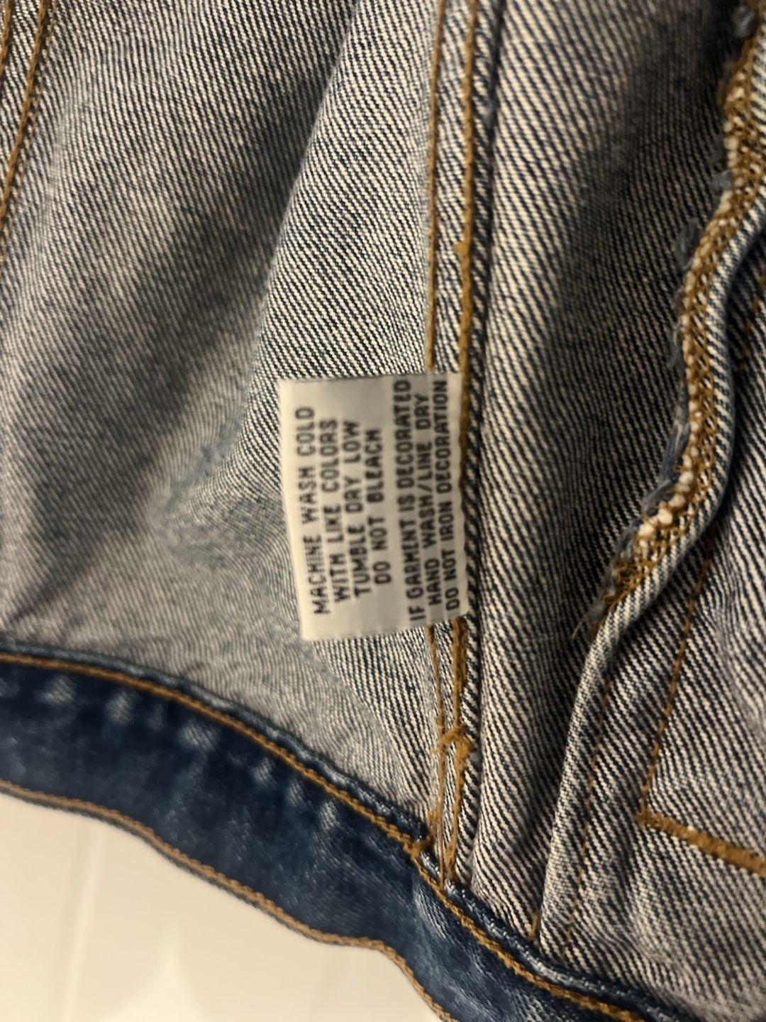 Blue Asphalt Dark Wash Denim Trucker Jacket Size S 7