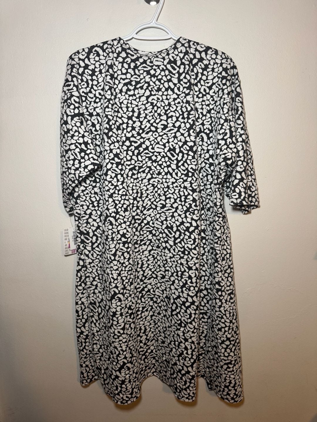 LuLaRoe Women's Leopard Print Kimono Cover-Up Dress, Size M 3