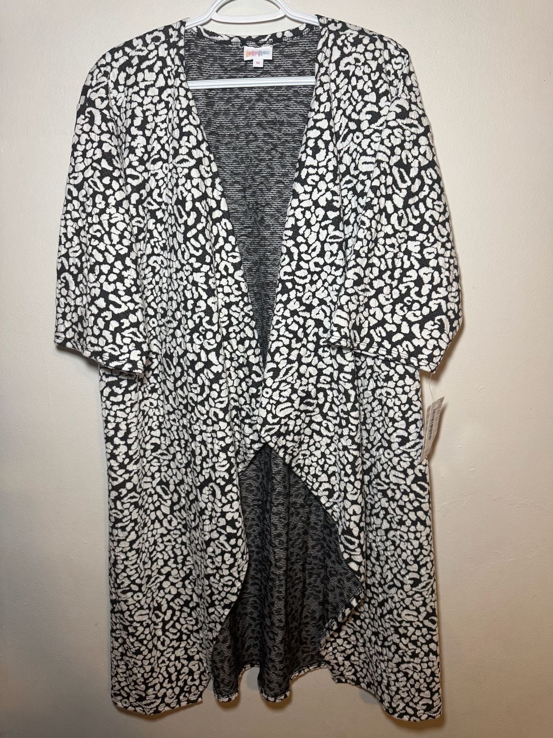 LuLaRoe Women's Leopard Print Kimono Cover-Up Dress, Size M 5