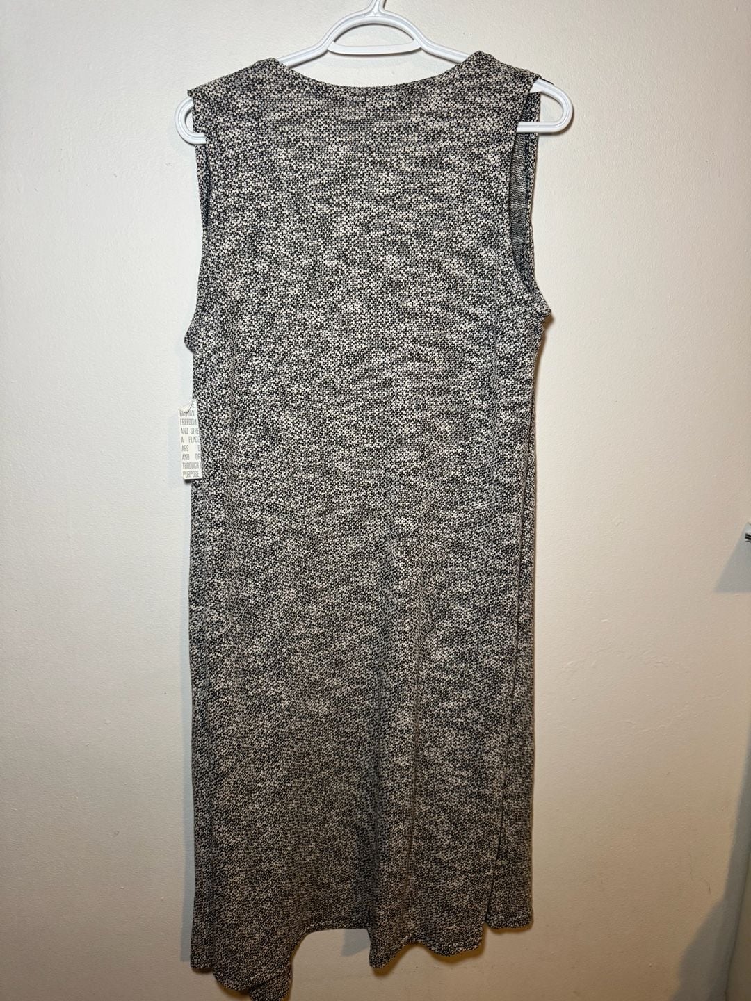 LulaRoe Women's Side Slit Marled Gray Knit Joy Long Line Duster Vest Size M 3