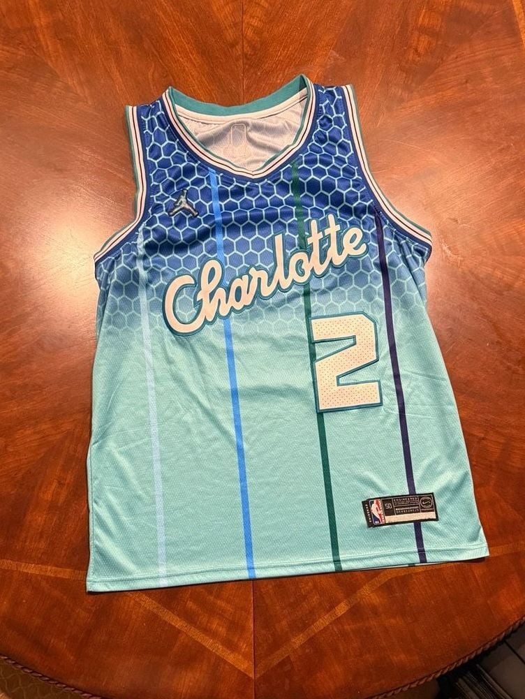 LaMelo Ball #2 Charlotte Hornets City Edition Swingman Jersey Size 50 4
