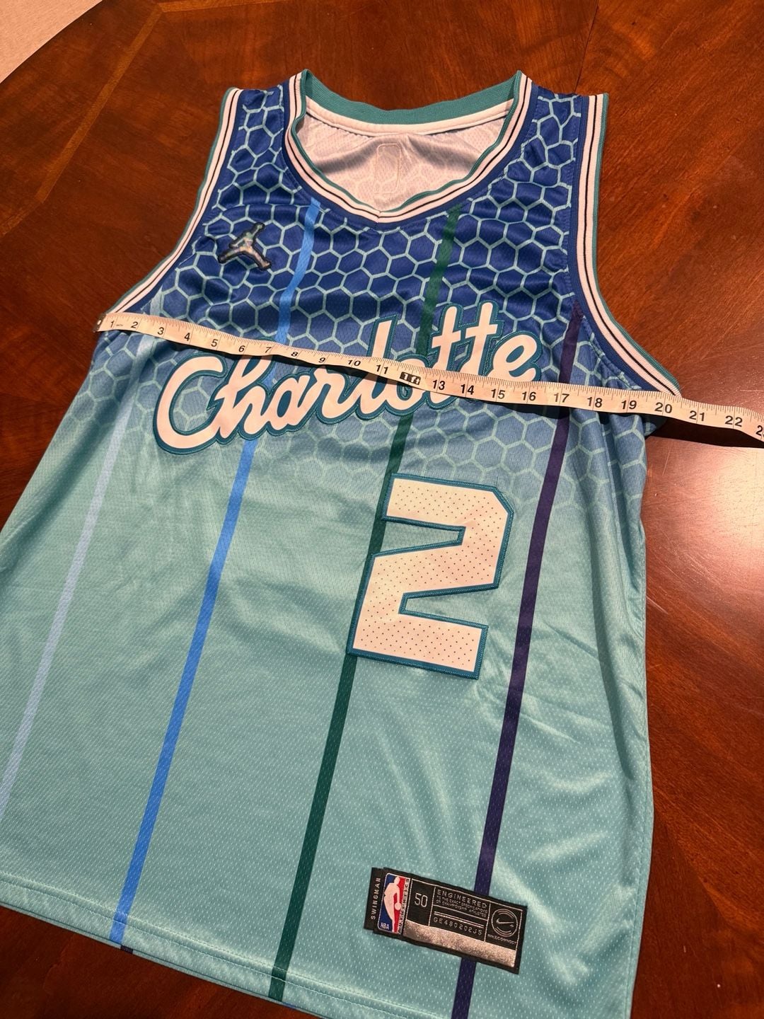 LaMelo Ball #2 Charlotte Hornets City Edition Swingman Jersey Size 50 7