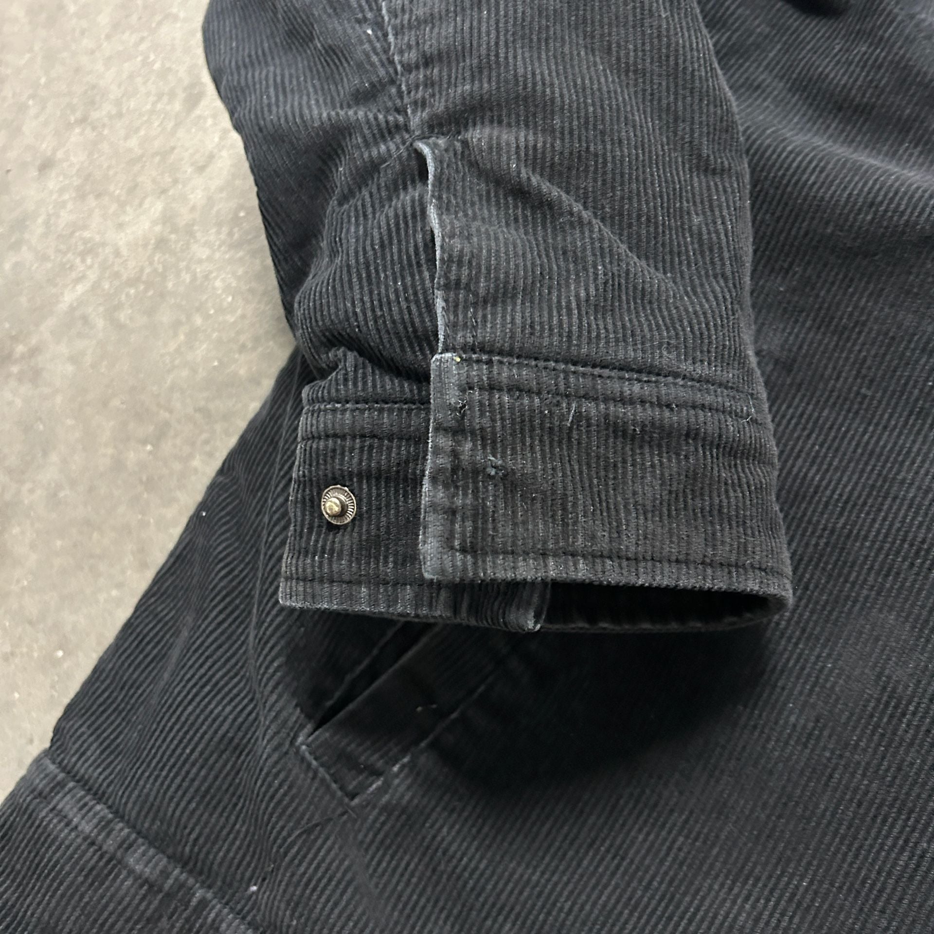 U.S. Polo Assn. Black Corduroy Sherpa Lined Trucker Jacket XXL 8