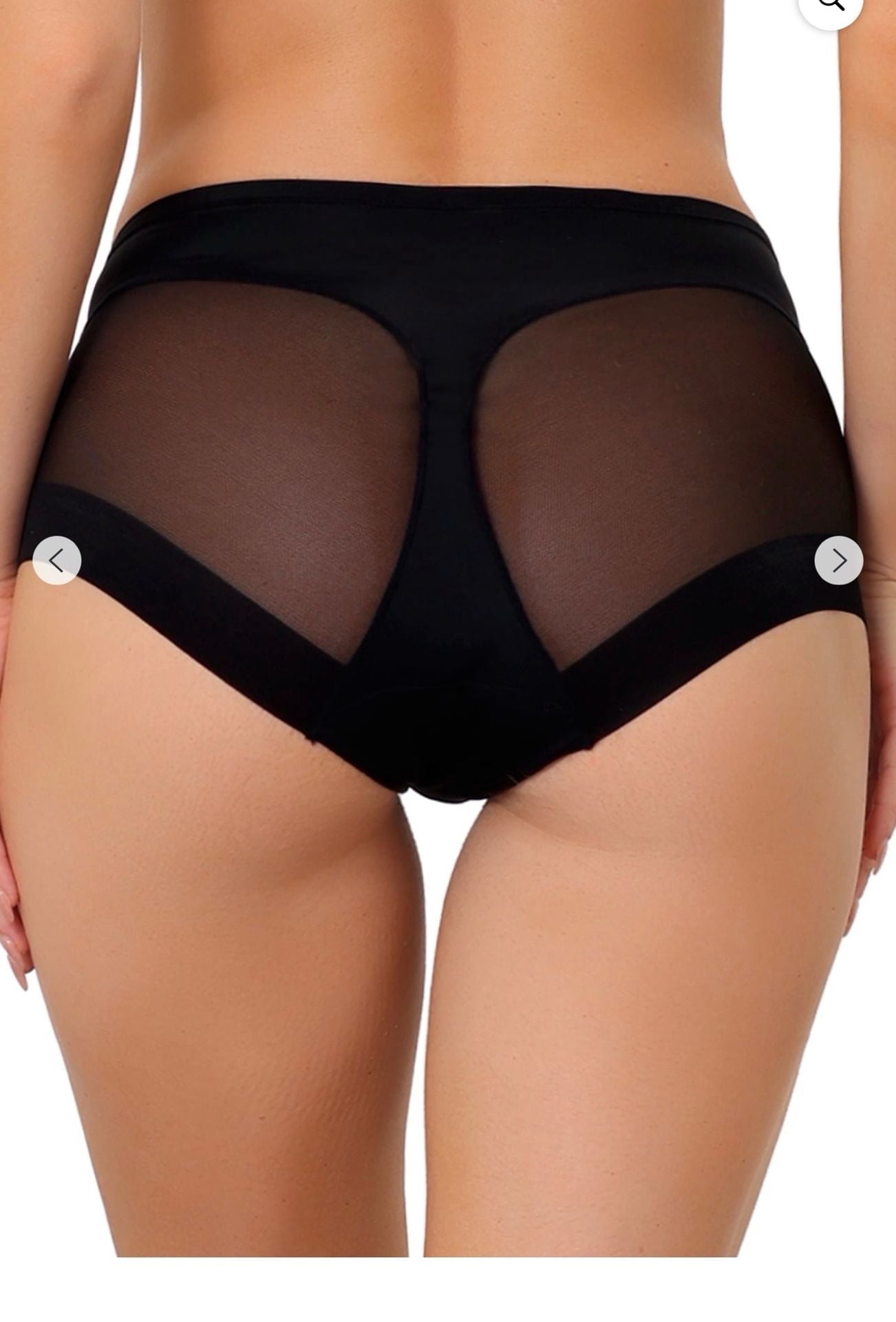 Soft High Waist Brief Solid Stretchy Underwear S 1