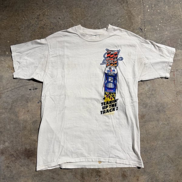 Vintage 1999 Jeremy Mayfield Mobil 1 Racing NASCAR T-Shirt