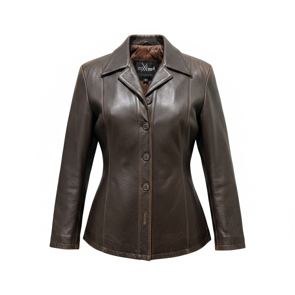 Maxim Brown Leather Jacket 4