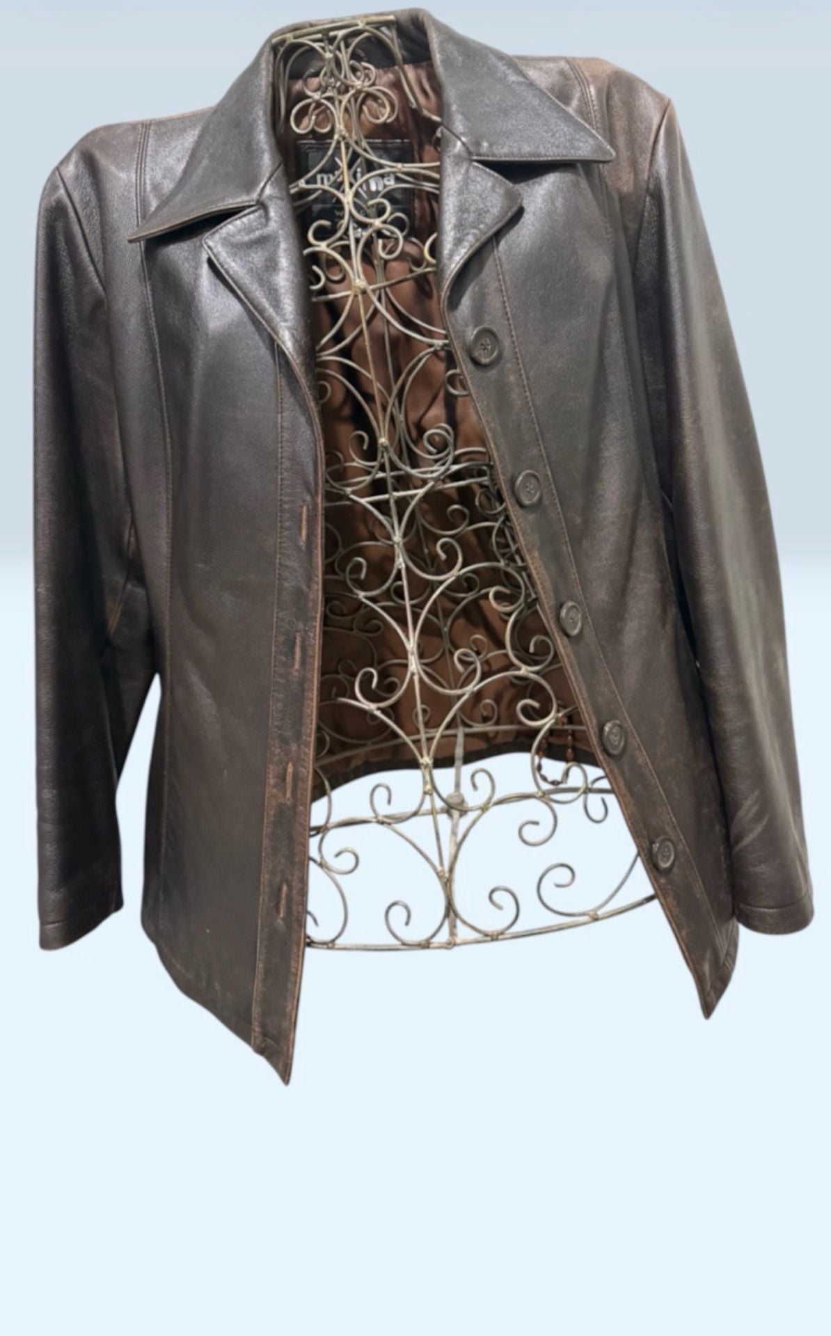 Maxim Brown Leather Jacket 9